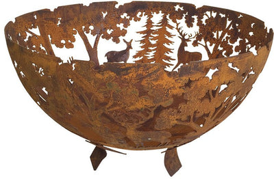 Fire Bowl Laser Cut Rust