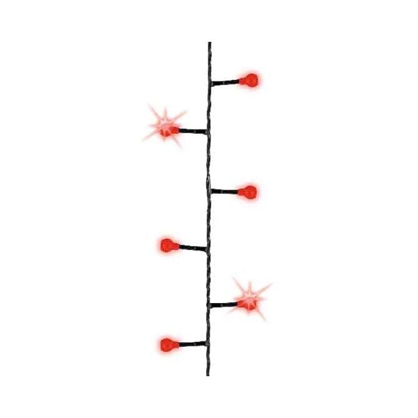 Cherry Twinkle Compact Lights - Black / Red -  500 Lights - The Pavilion