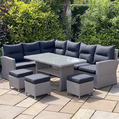 Venice - Corner Casual Dining Set (Grey)