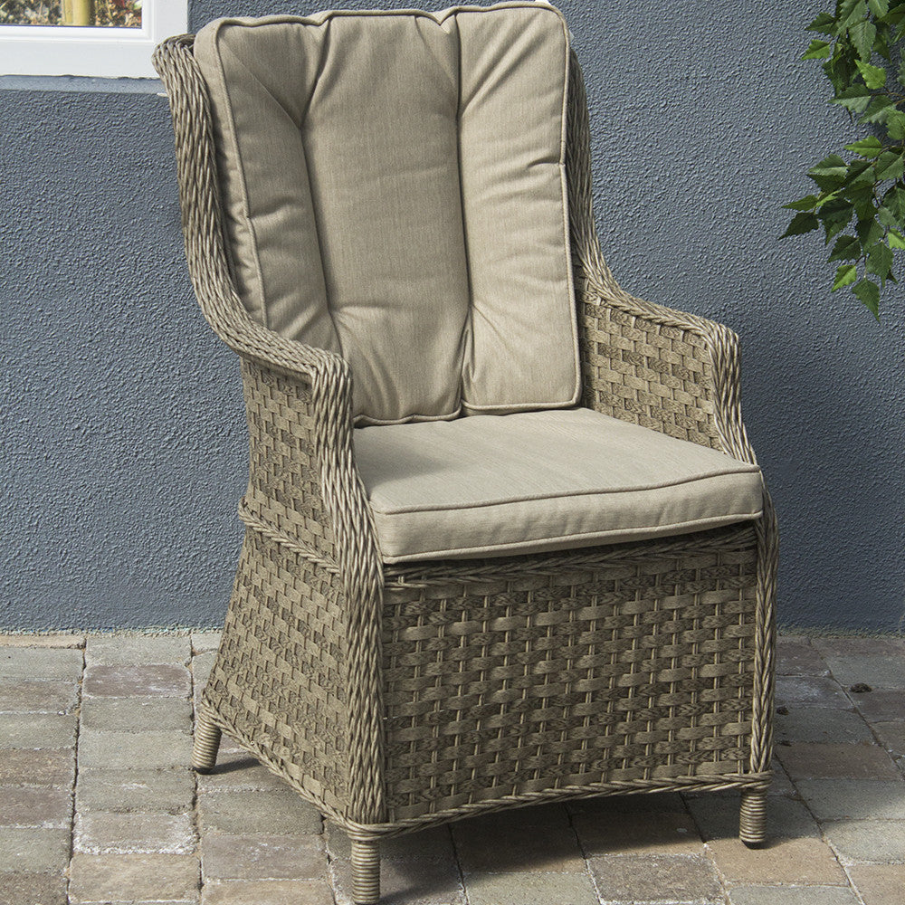 Hampton - 6 Seat Set with Rectangle Table (Sand Colour Cushions)