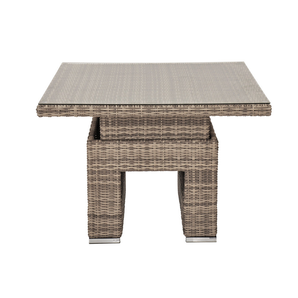 RW - Corner Sofa Set with Square Table (Natural)