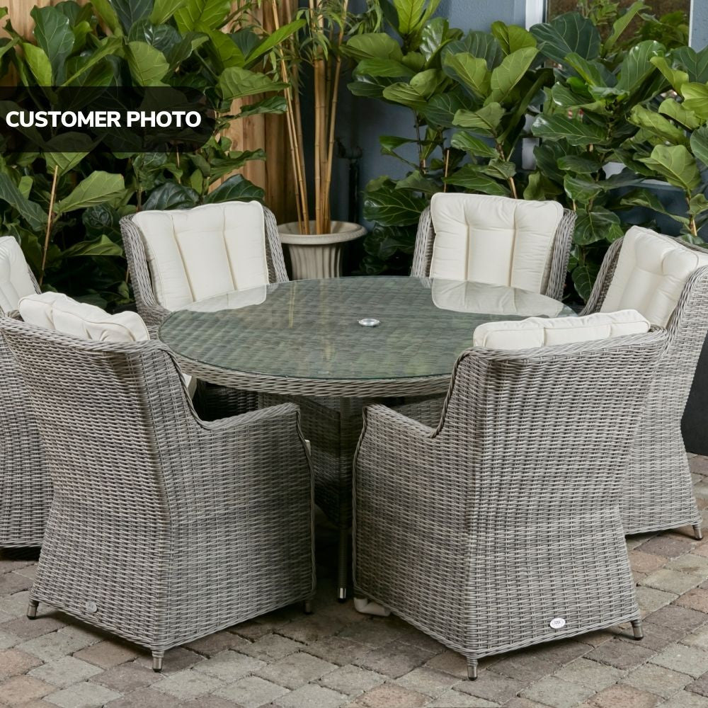 Yale - 6 Seat Set with 135cm Round Table