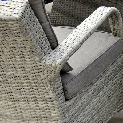 Havana - 6 Seat Set with 135cm Round Table (Light Grey)