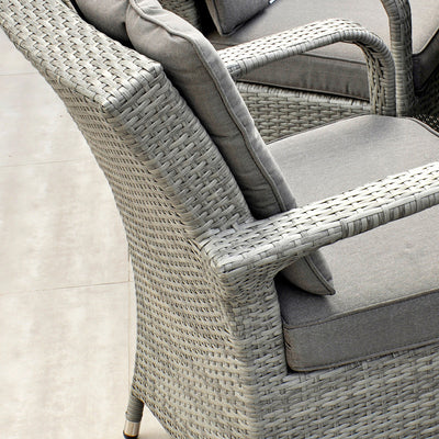 Havana - 6 Seat Set with 135cm Round Table (Light Grey)