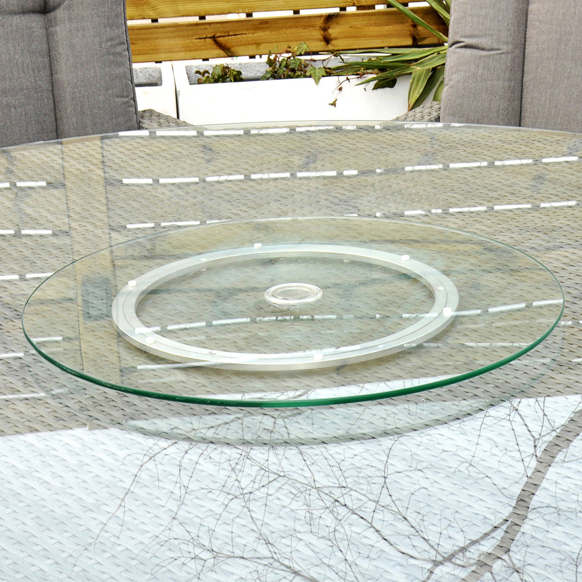 Havana - 6 Seat Set with 135cm Round Table (Light Grey)