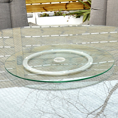 Havana - 6 Seat Set with 135cm Round Table (Light Grey)