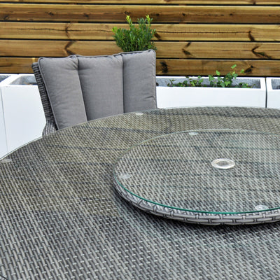 Montreal - 6 Seater Round Set with Lazy Susan