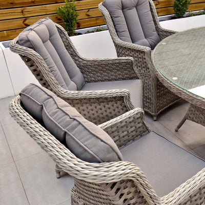 Bali - 8 Seat Set with 170cm Round Table (Grey)