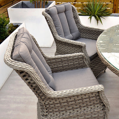 Bali - 8 Seat Set with 170cm Round Table (Grey)