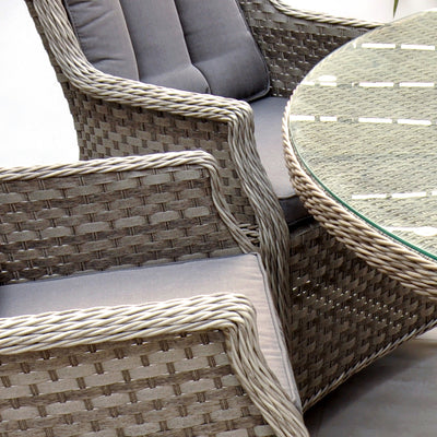 Bali - 8 Seat Set with 170cm Round Table (Grey)
