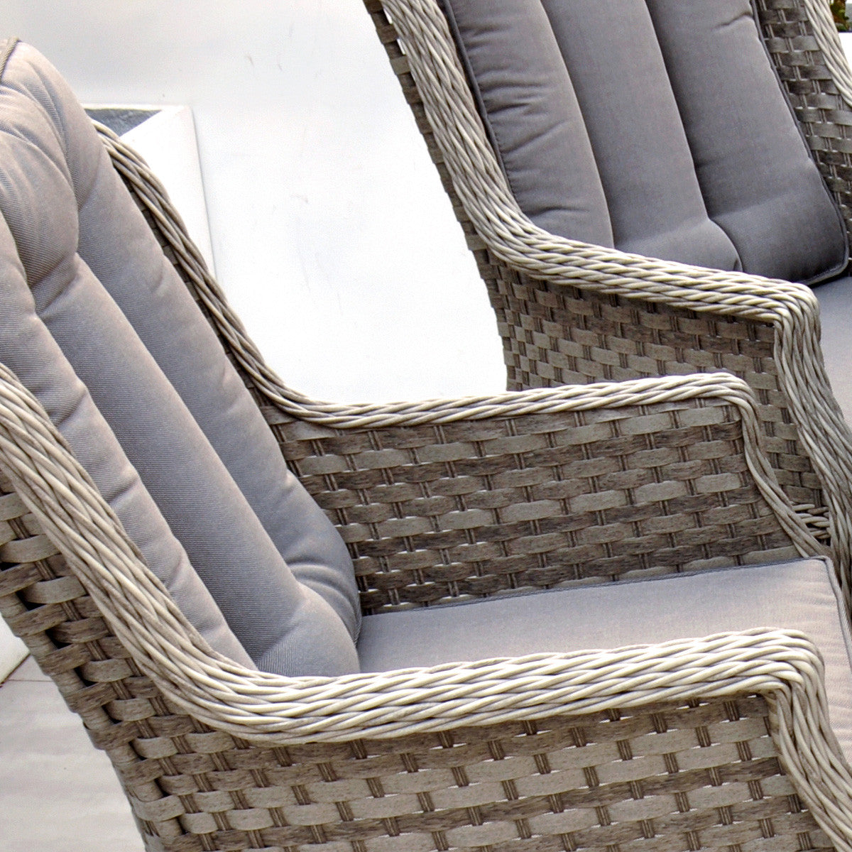 Bali - 8 Seat Set with 170cm Round Table (Grey)