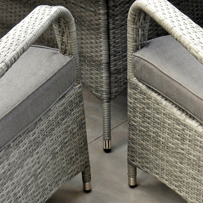 Havana - 8 Seat Set with 170cm Round Table (Light Grey)
