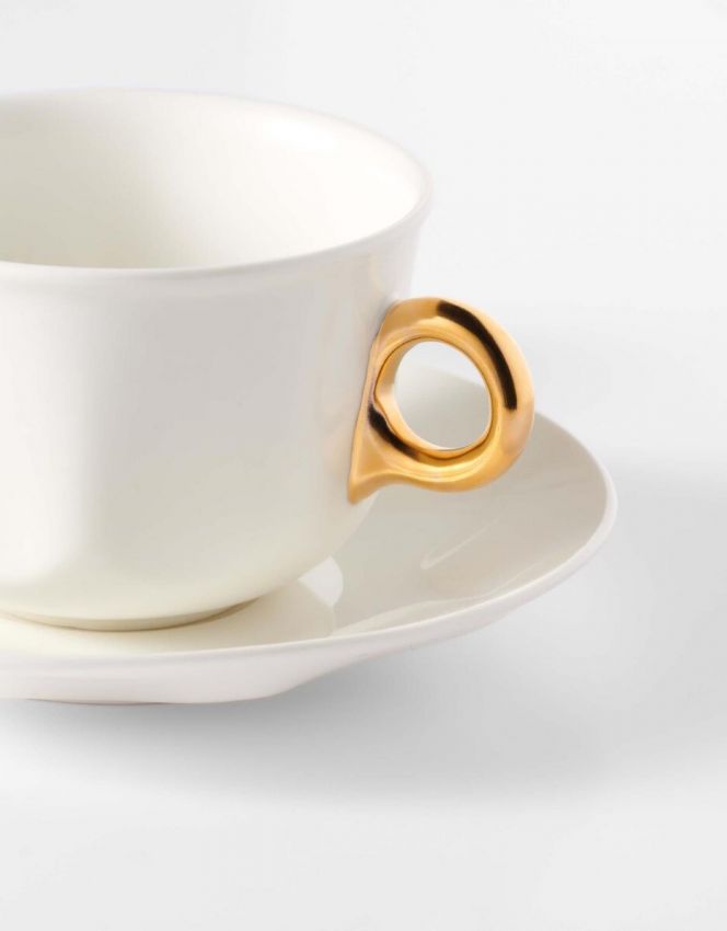 Sculpture Coffee Cup & Saucer