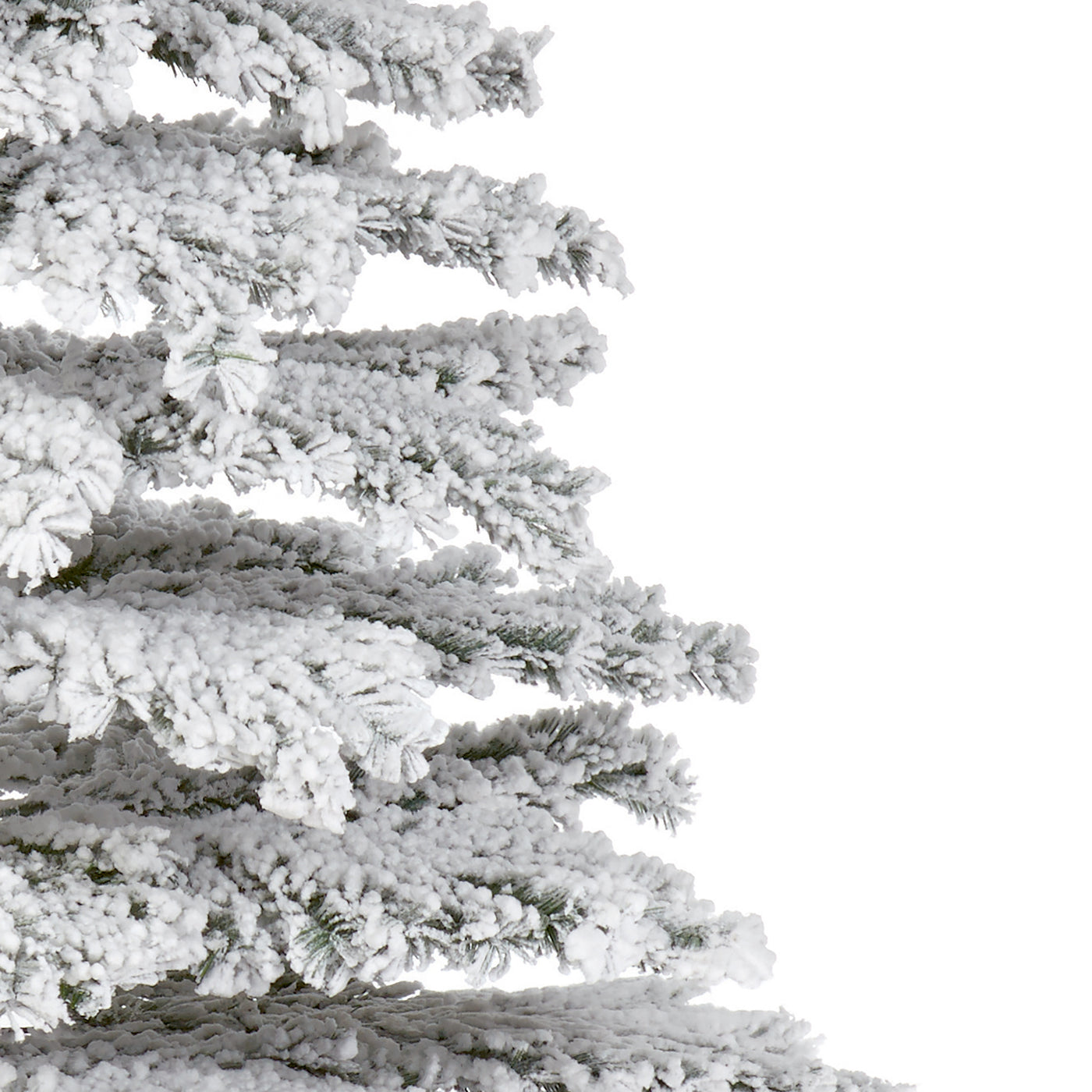7ft Flocked Mountain Pine Artificial Christmas Tree