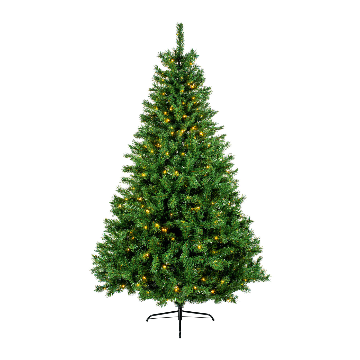 7ft Monlitt Fir with 280 Warm White LEDs Artificial Christmas Tree