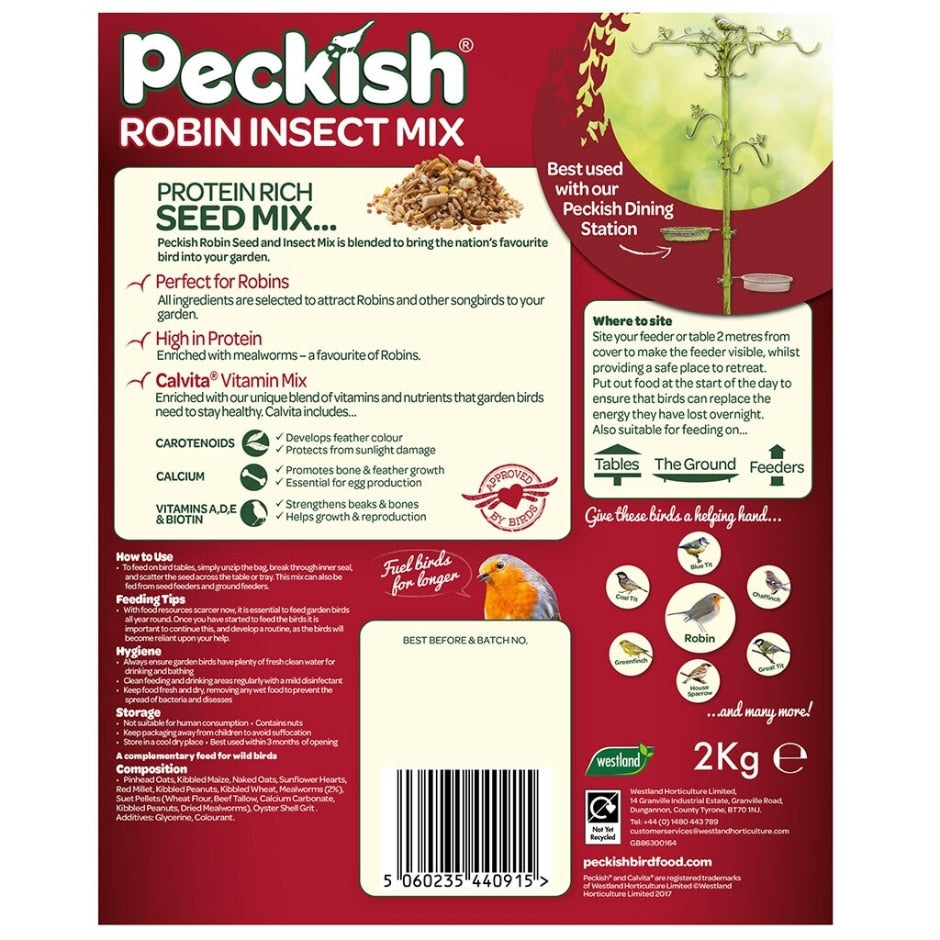 Peckish Robin Bird Food 2kg