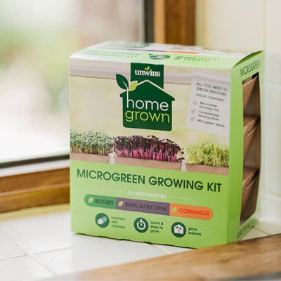 Unwins Windowsill Homegrown Microgreens Box Bundle