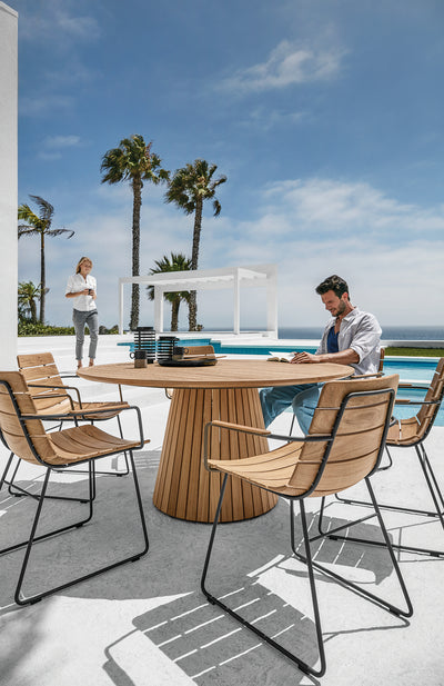 Whirl Teak 150cm Dining Table